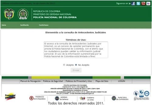 Obtener el pasado Judicial Gratis