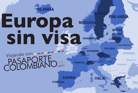 Países a donde puede viajar sin visa Schengen